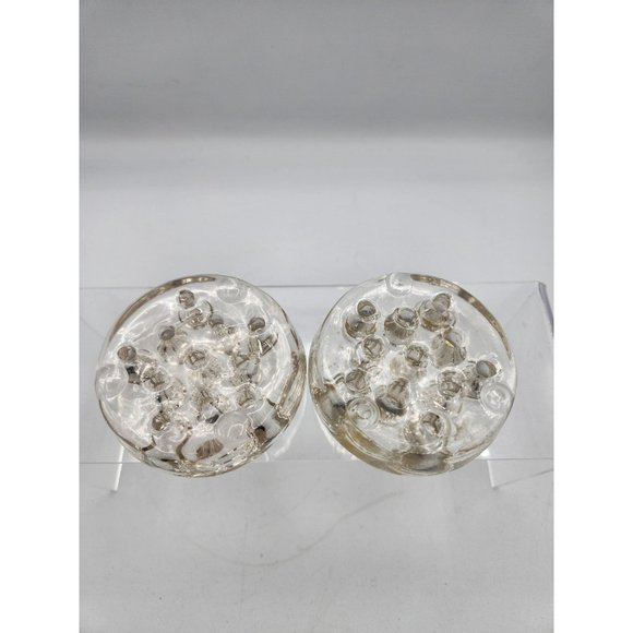 Vintage Clear Glass Flower Frog For Floral Arrangements 11 Holes 3" - Picture 5 of 7